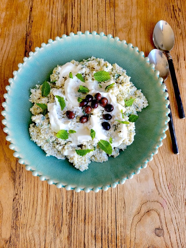Burghul Salad with Spinach