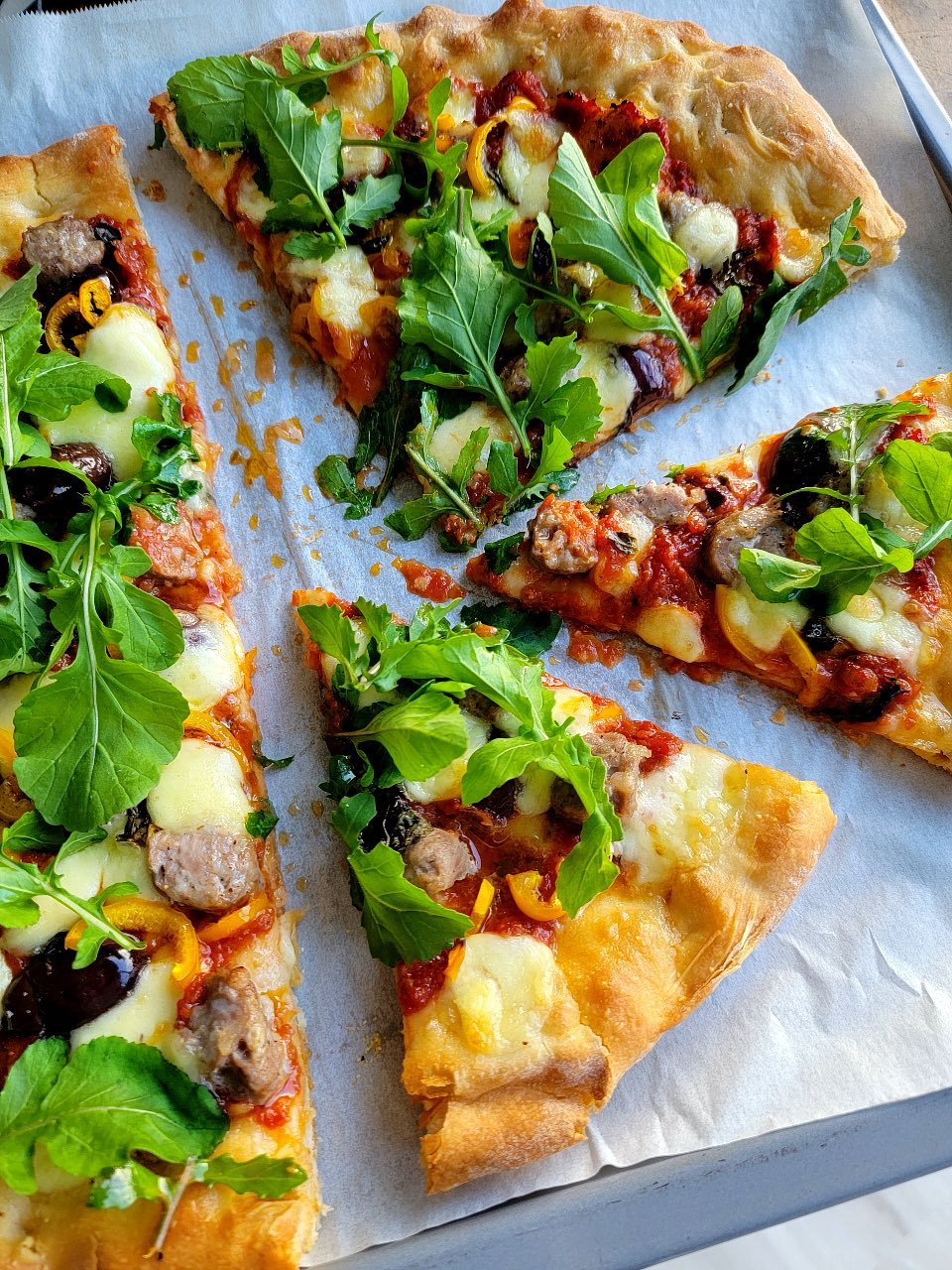 Pizza with Chorizo Sausage