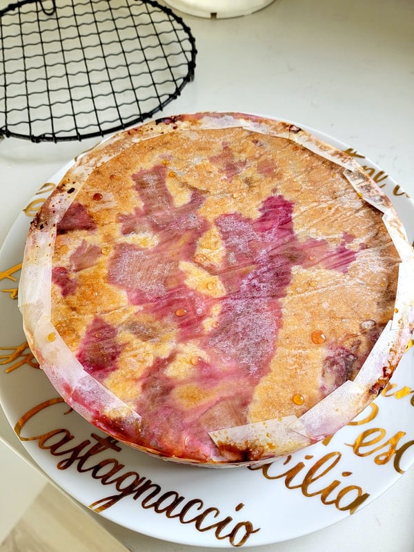 Rhubarb Crumble Cake