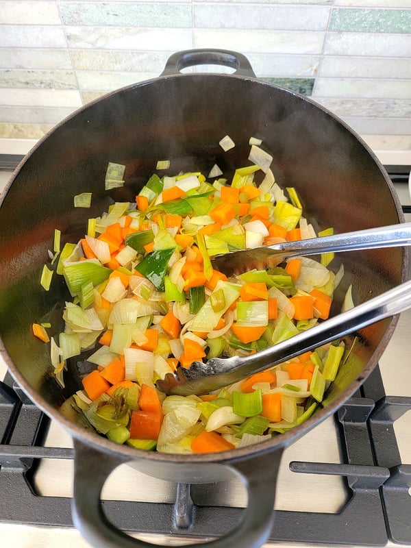 Softening vegetables