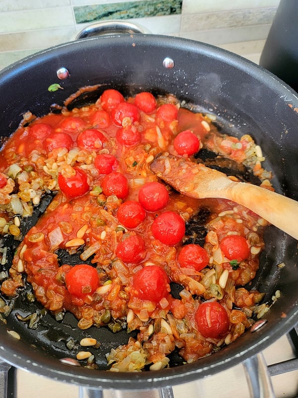 Sicilian Sweet & Sour Cauliflower