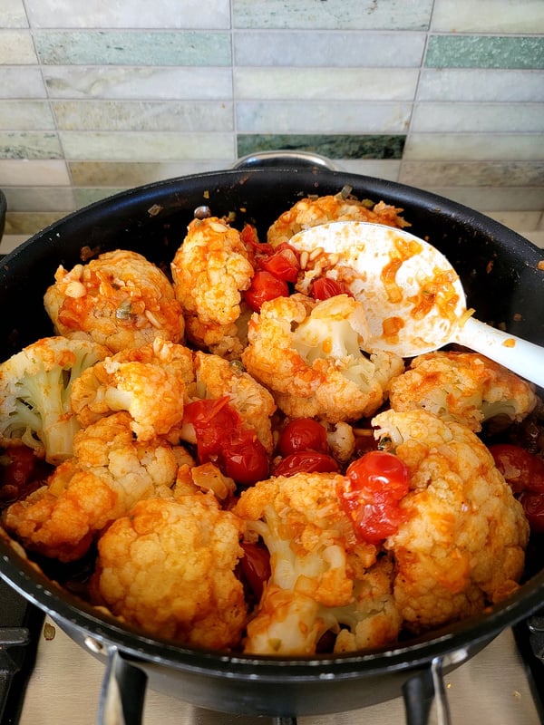 Sicilian Sweet & Sour Cauliflower.