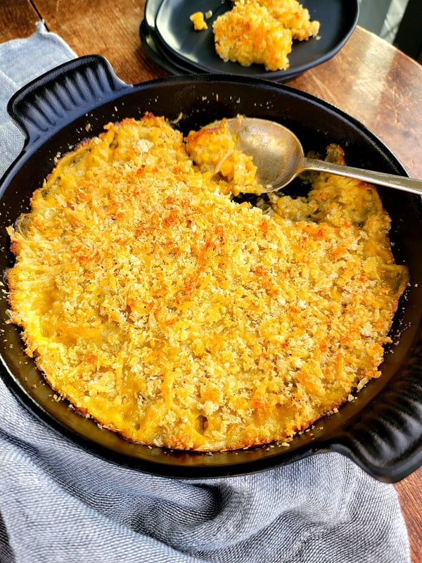 Sweet Corn with Cheesy Crust