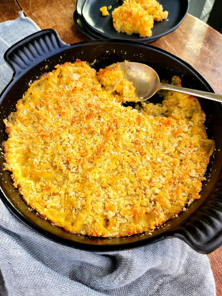 Sweet Corn with Cheesy Crust