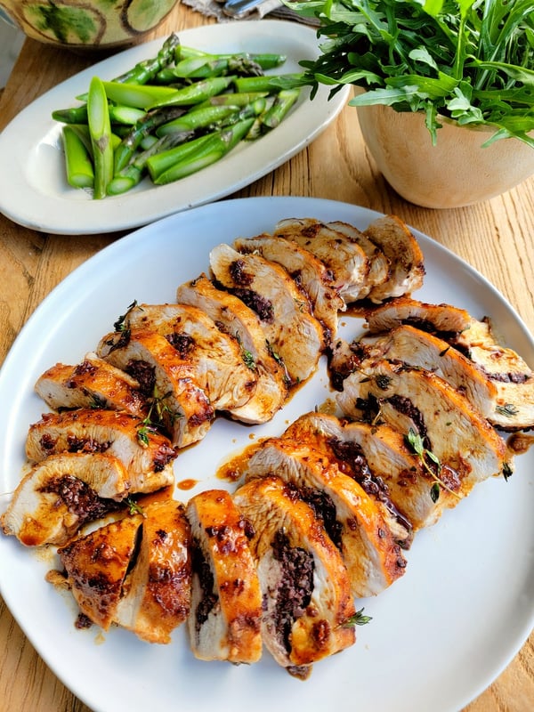 Chicken Breasts Stuffed with Tapenade