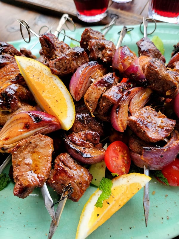 Greek Lamb Skewers