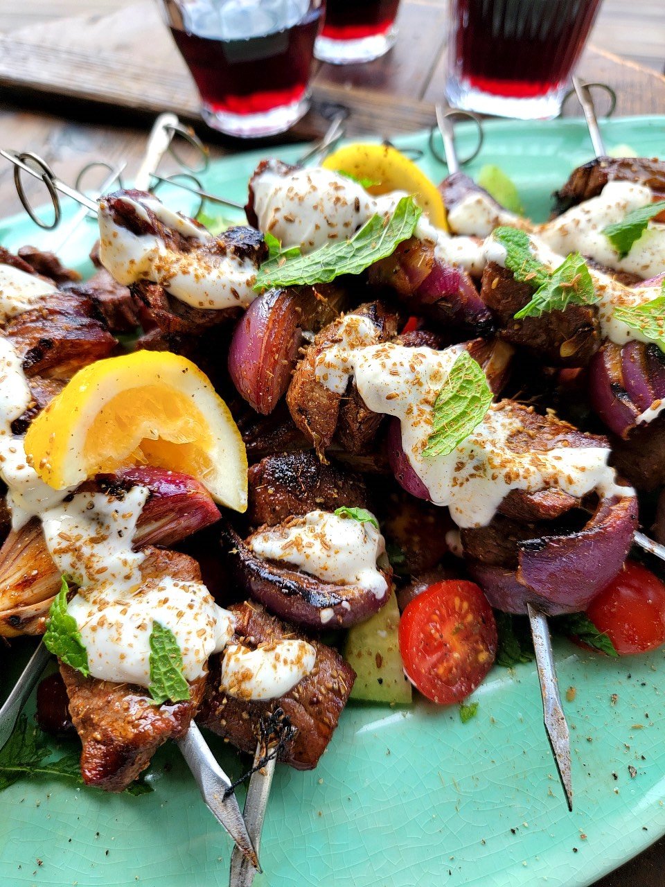 Greek Lamb Skewers
