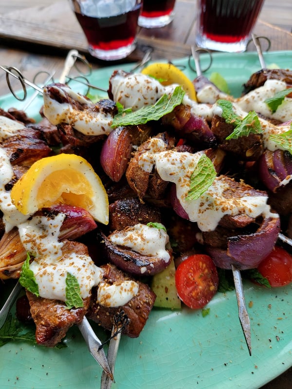 Greek Lamb Skewers