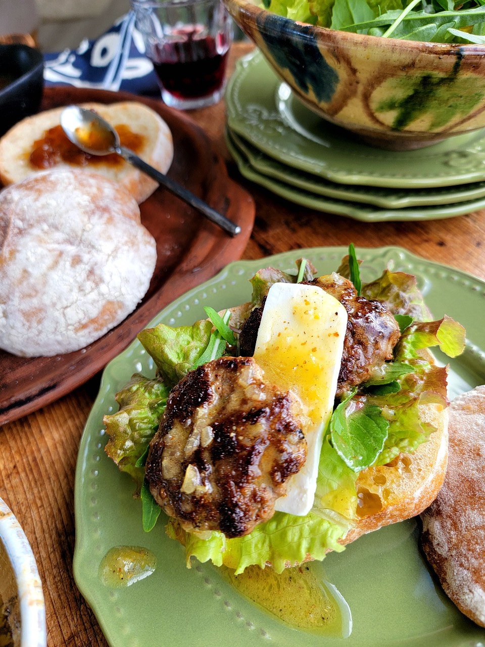 Lamb Sliders with Feta & Lemon Dressing