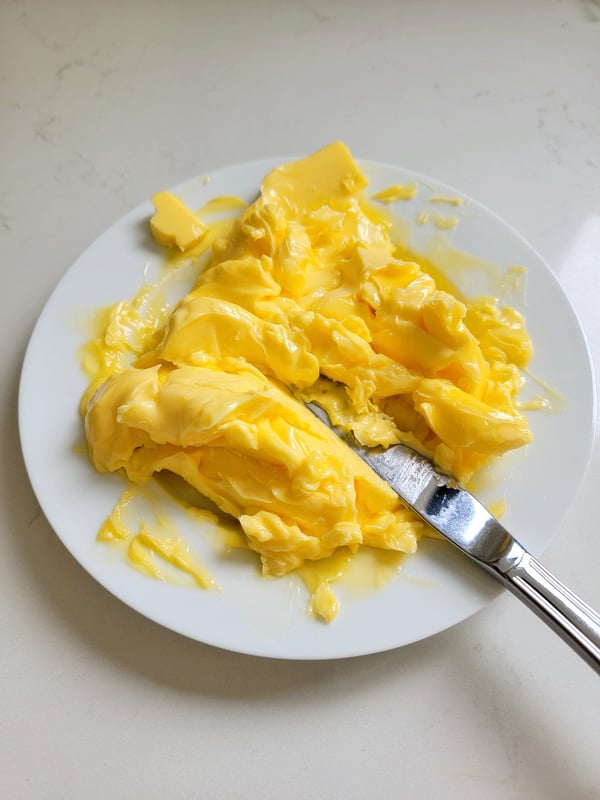 Creaming butter.