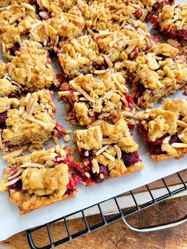 Raspberry Almond Slice