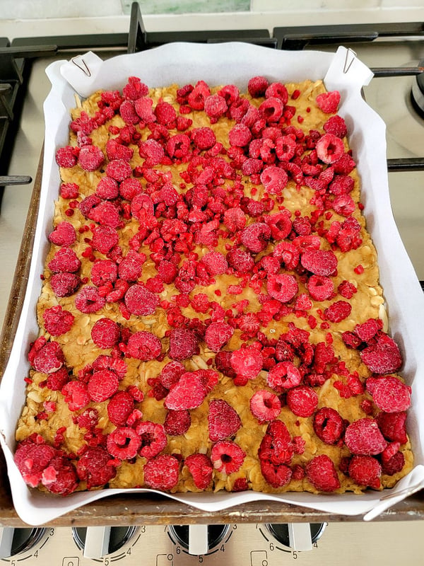 Raspberry Almond Slice