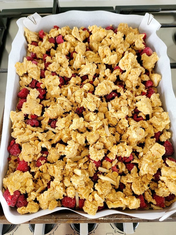 Raspberry Almond Slice