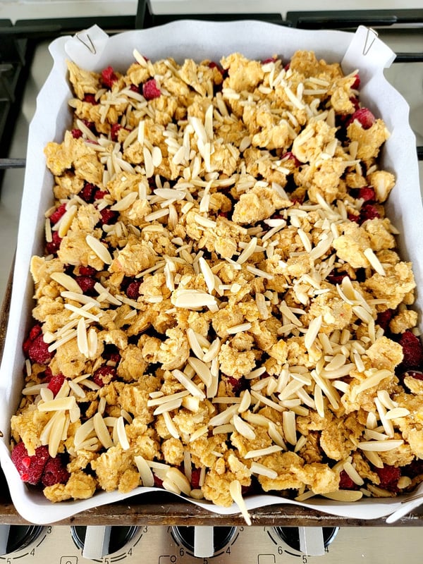Raspberry Almond Slice