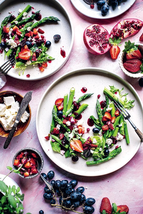 Asparagus with Berry Salsa