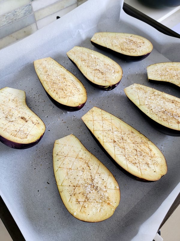 Sicilian Baked Eggplants with Capers & Tomatoes