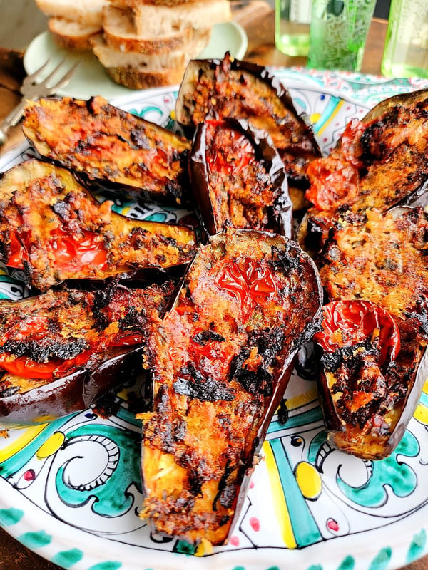 Sicilian Baked Eggplants with Capers & Tomatoes