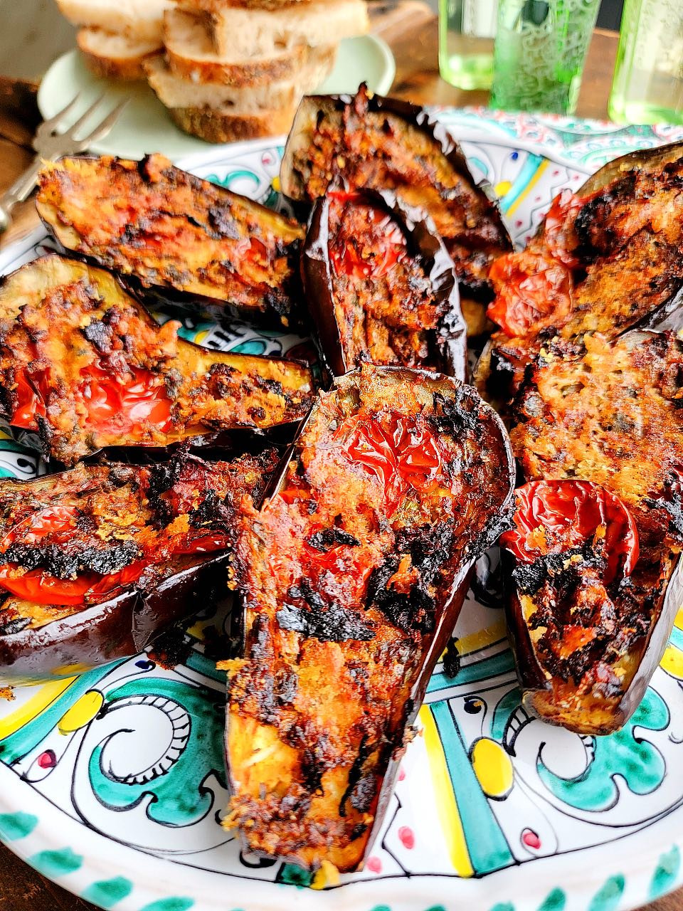 Sicilian Baked Eggplants with Capers & Tomatoes