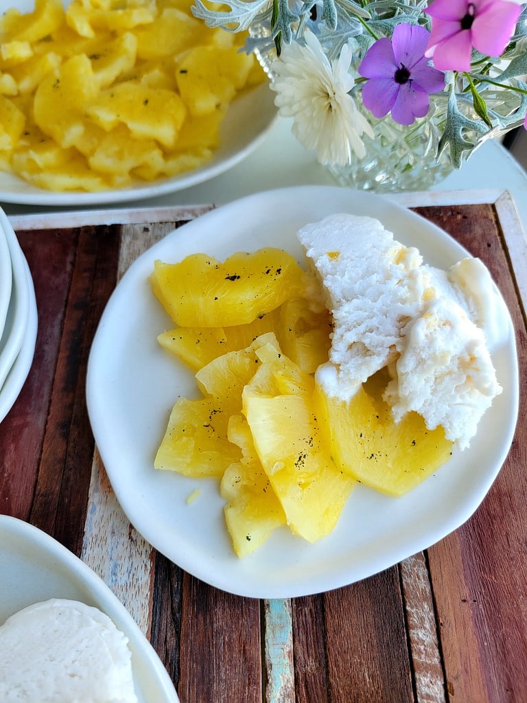 Pineapple in Vanilla Syrup