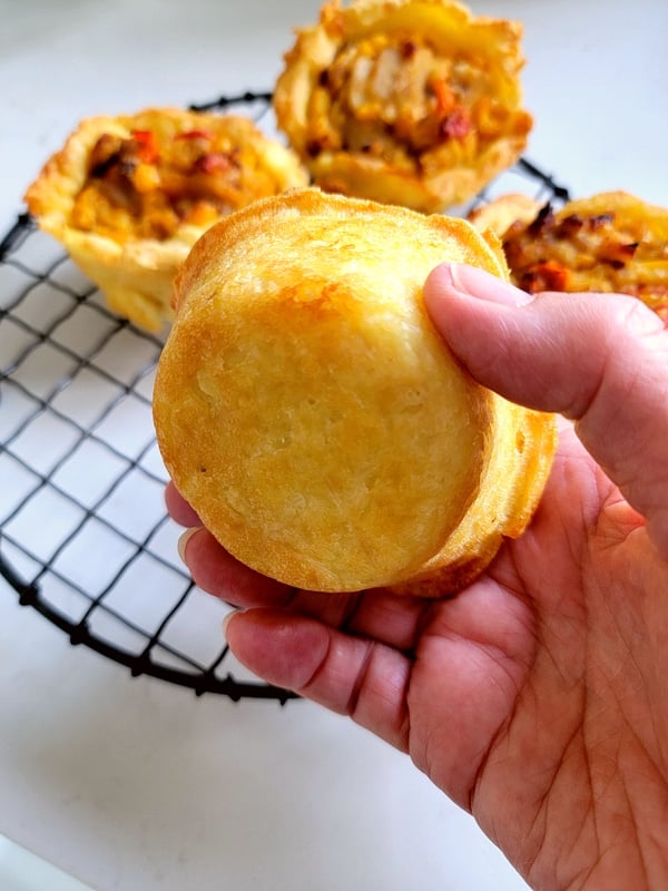 Potato Cups with Sweet Corn & Bacon