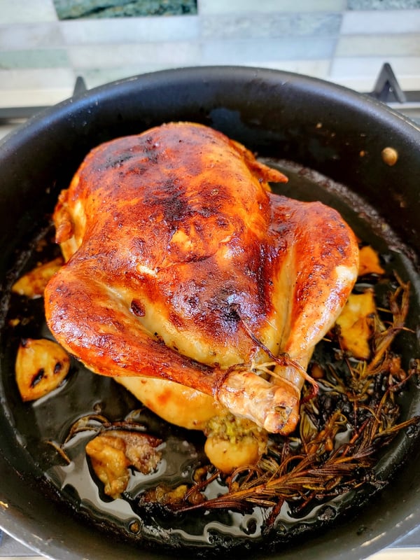 Roast Chicken with Chestnut Stuffing