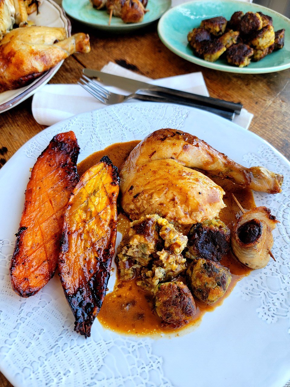 Roast Chicken with Chestnut Stuffing