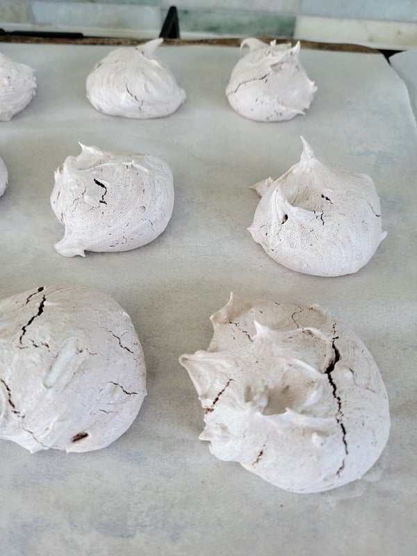 Smashed Chocolate Meringues with Tia Maria & Blackberries