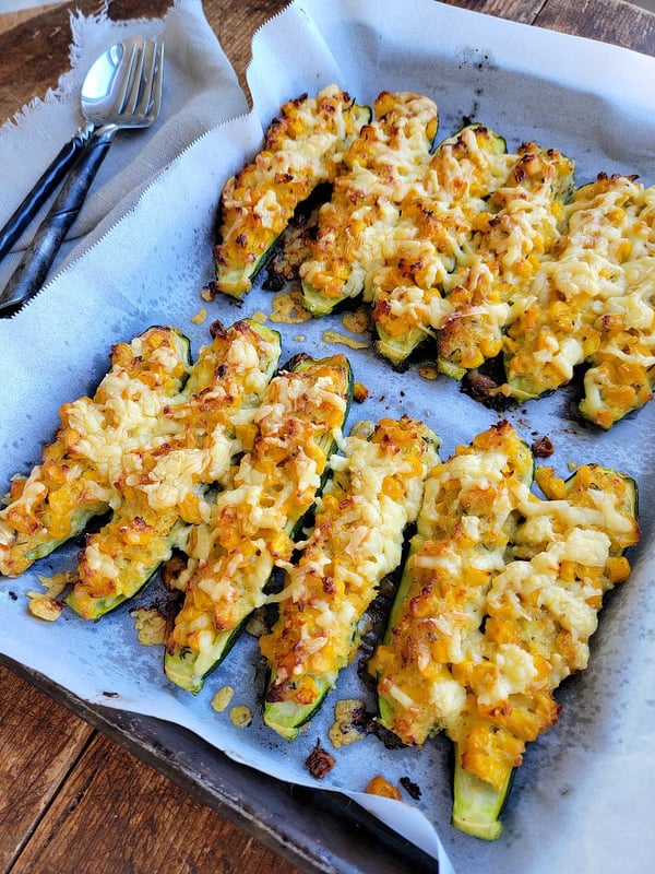 Baked Zucchini with Sweet Corn