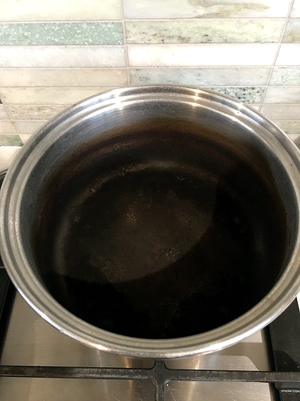 Oh-oh. Burnt pot.