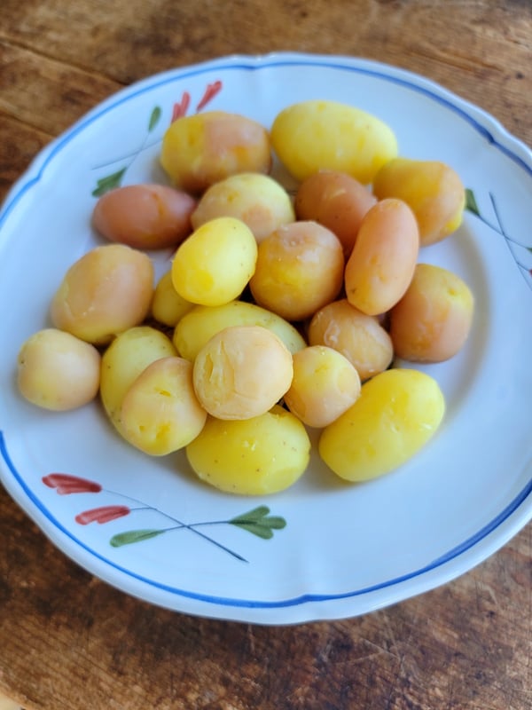 New potatoes.