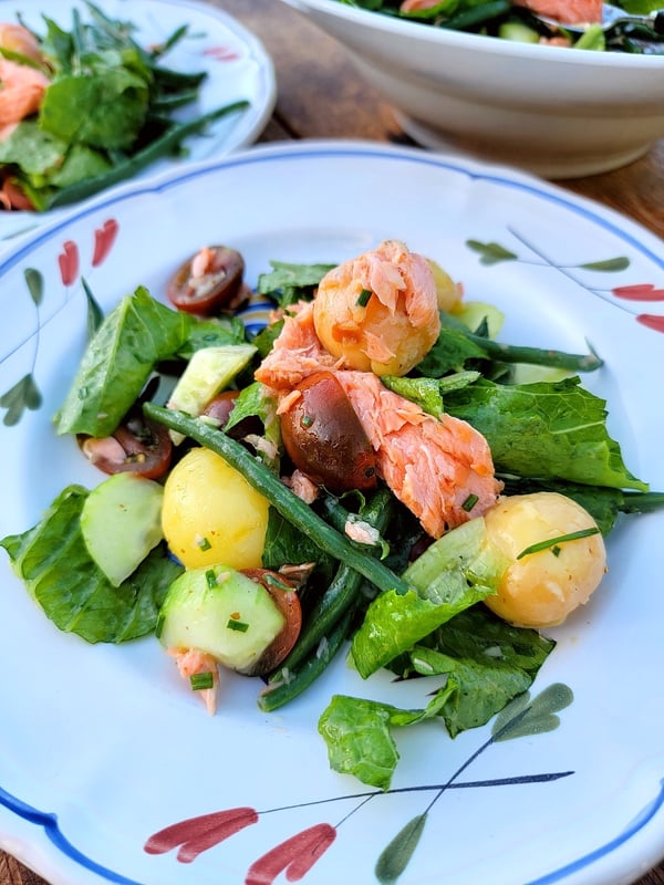 Hot-smoked Salmon Summer Salad