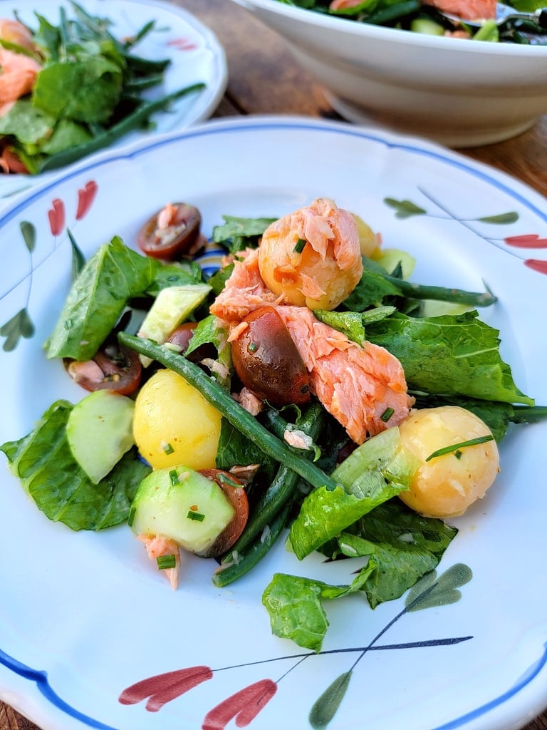 Hot-smoked Salmon Summer Salad