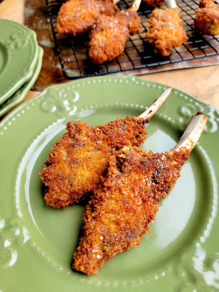 Lamb Cutlets with a Caper Crust