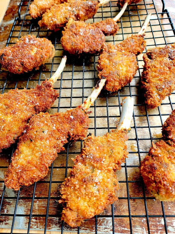 Lamb Cutlets with a Caper Crust