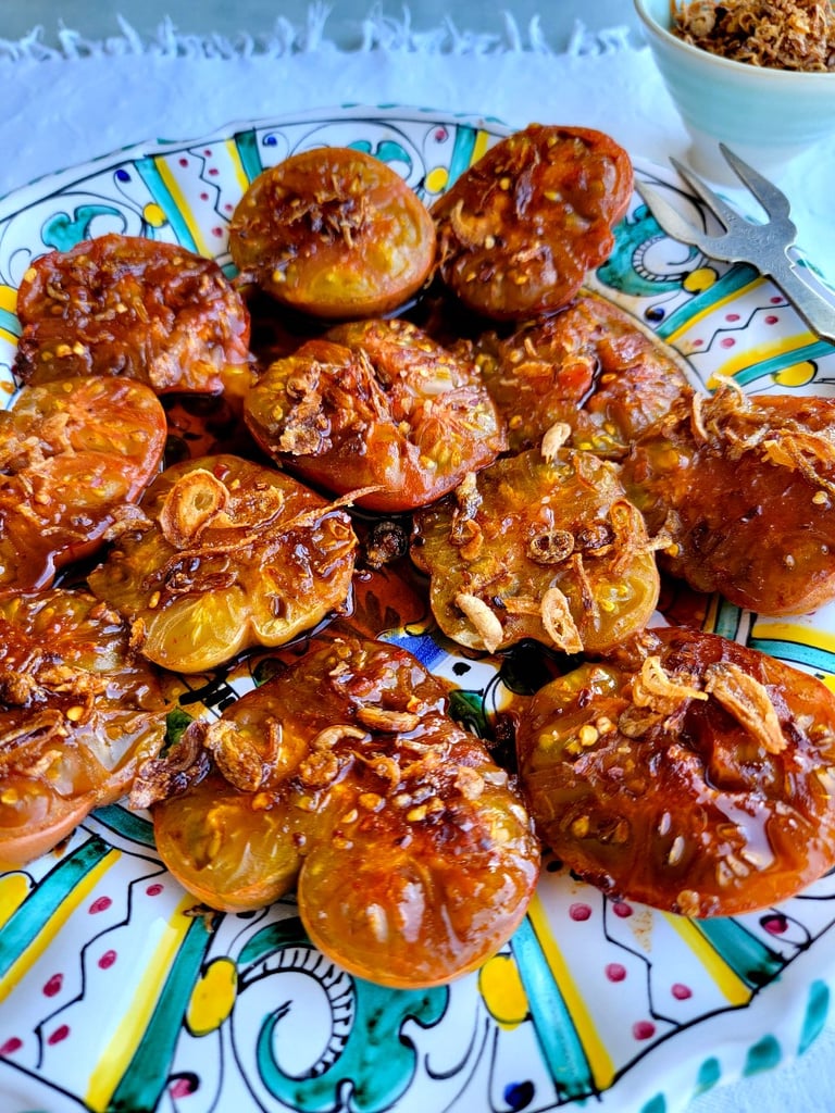 Roasted Tomatoes with Pomegranate Molasses