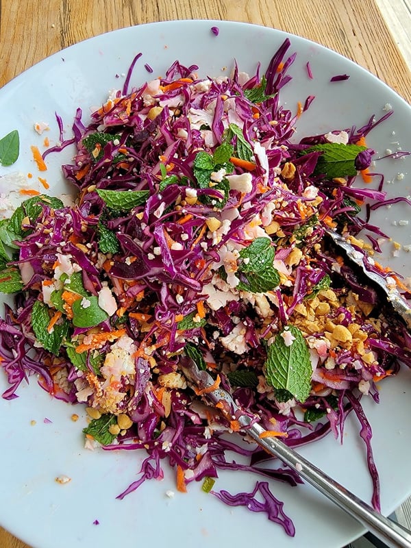 Cauliflower & Red Cabbage Slaw