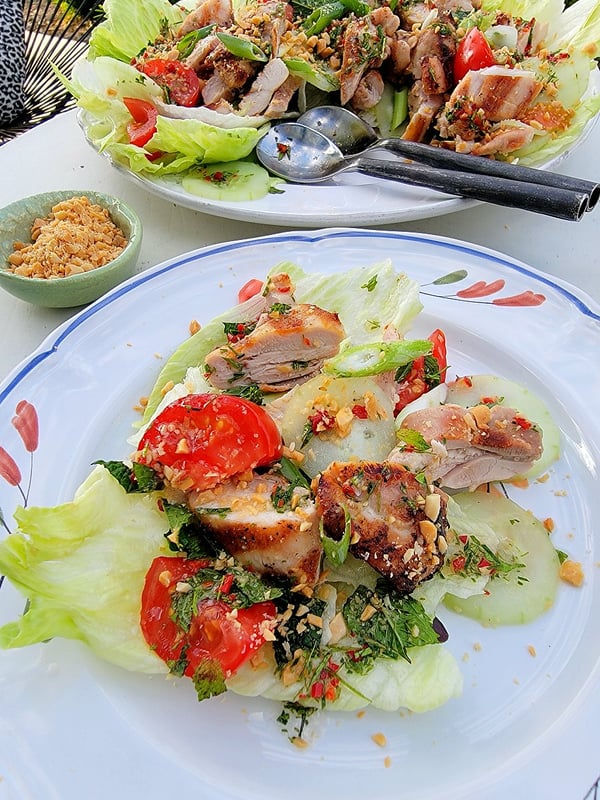 Chicken Salad with Chilli & Lime Leaf Dressing