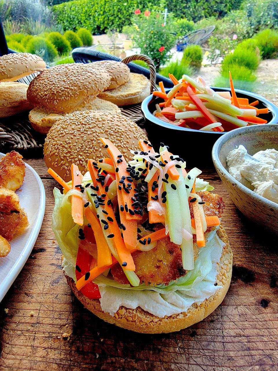 Fish Burgies with Pickles