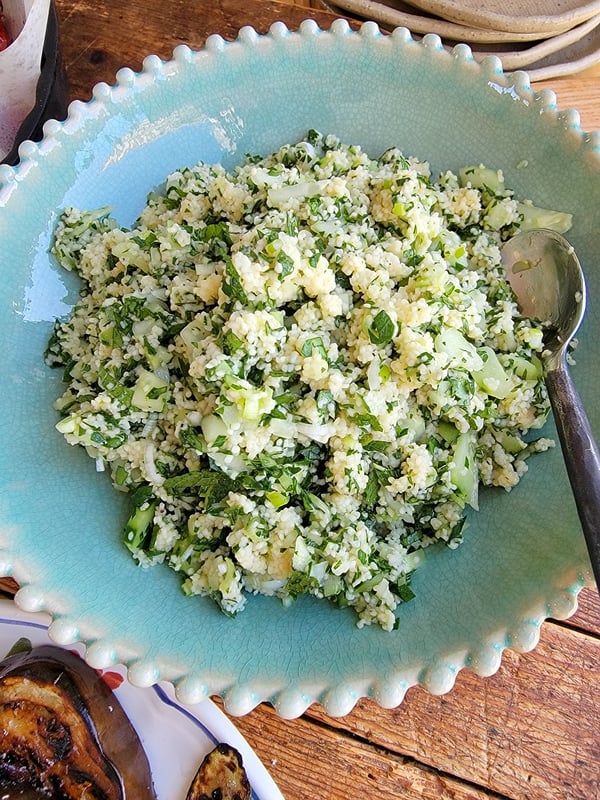 ouscous Salad with Barbecued Vegetables