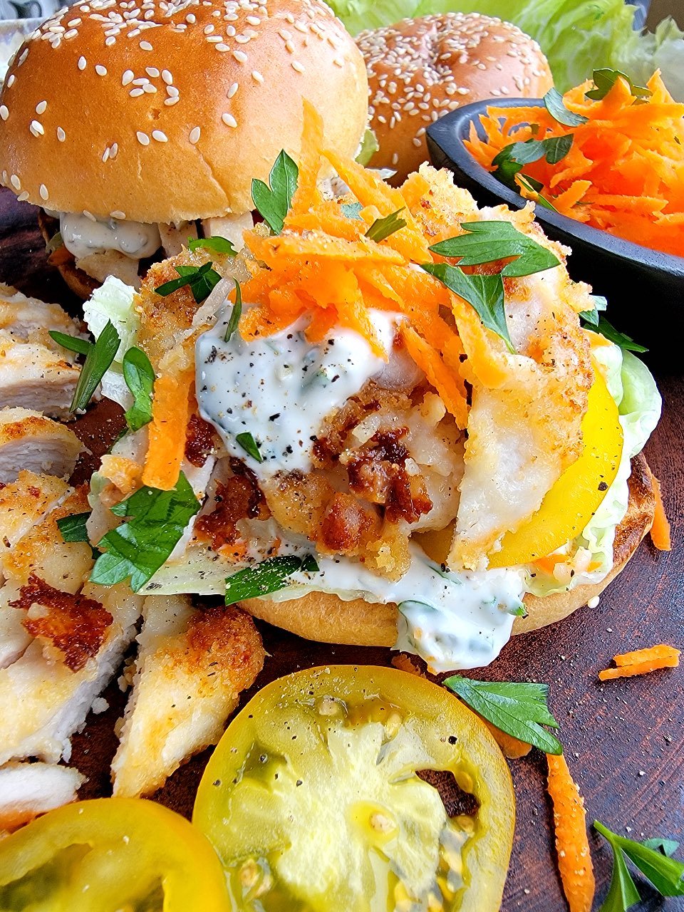 Chicken Schnitzel Burgers