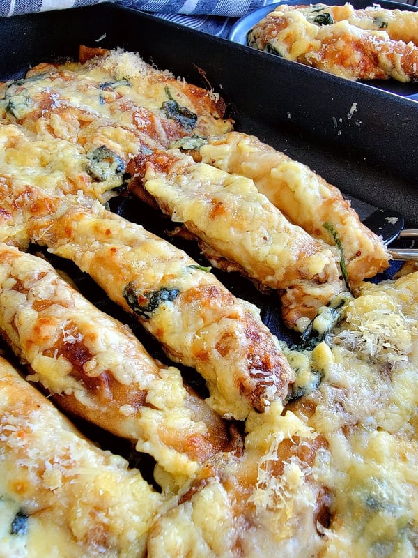 Chicken & Spinach Crêpes
