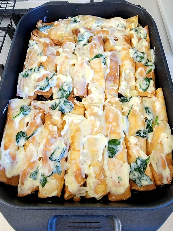 Chicken & Spinach Crêpes