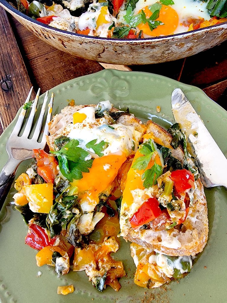 Eggs with Peppers & Spinach