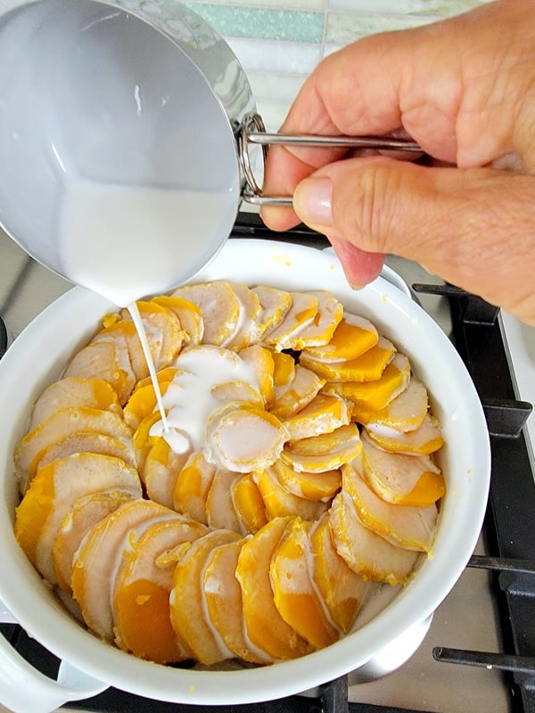 Spiced Kūmara with Coconut Cream