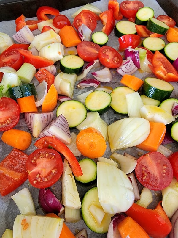 Rosted Vegetable Pasta Bake
