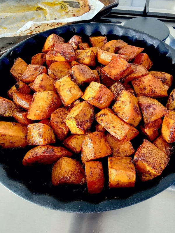 Baked Kumara with Apple Cider Vinegar