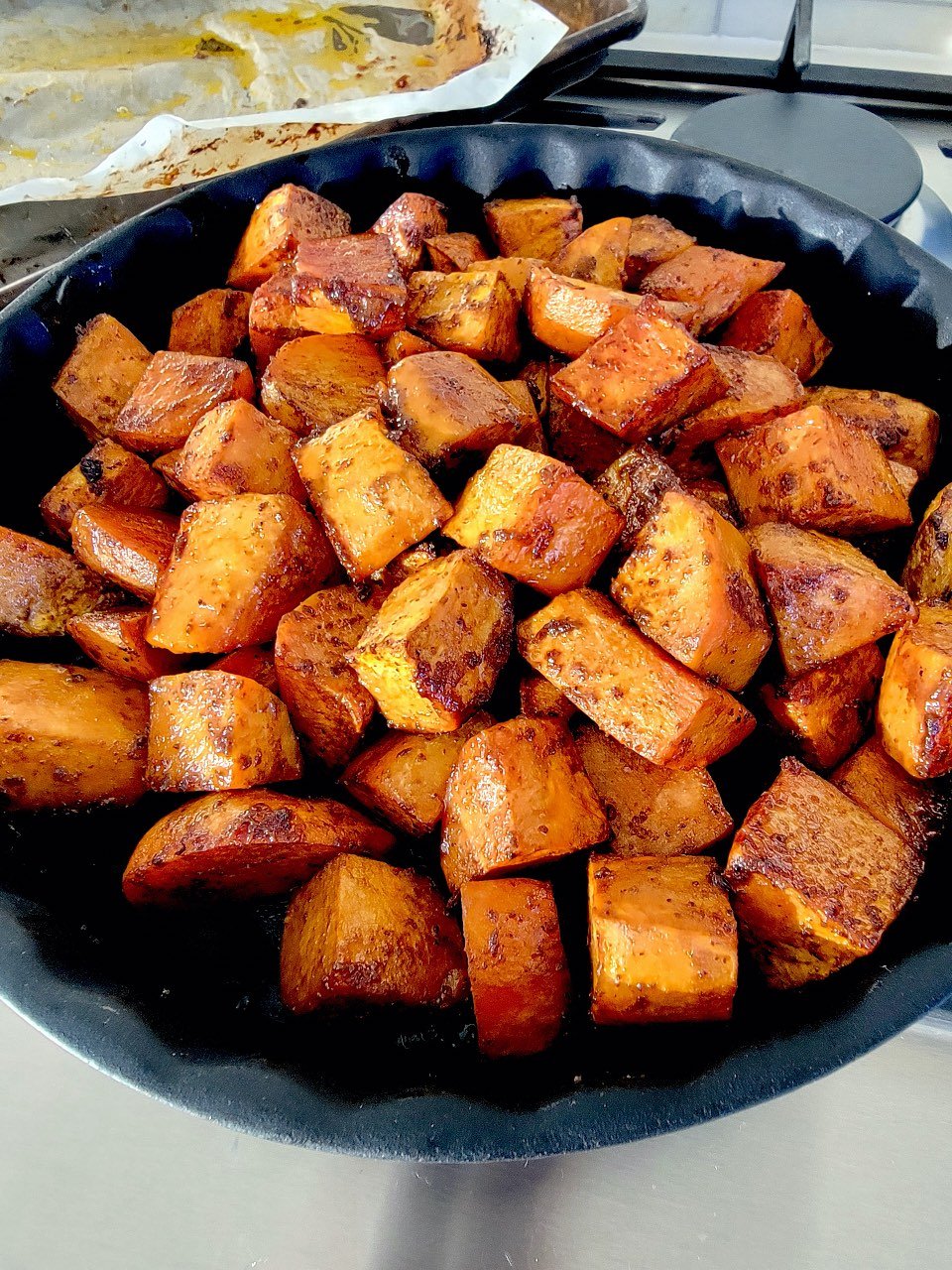 Baked Kumara with Apple Cider Vinegar