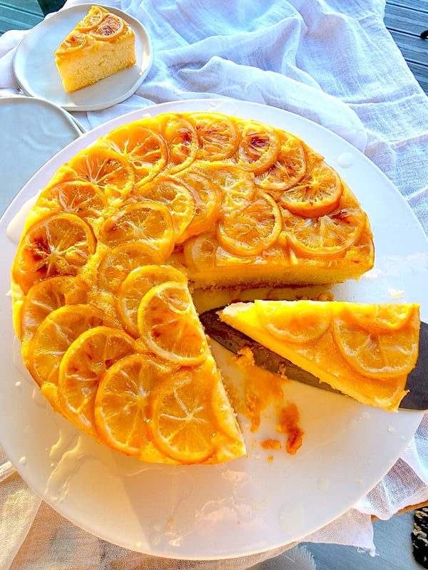 Glazed Lemon Cake with Lemon Syrup