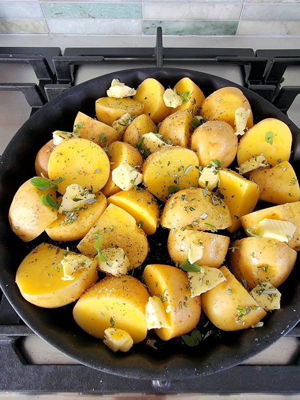 Golden Smashed Potatoes