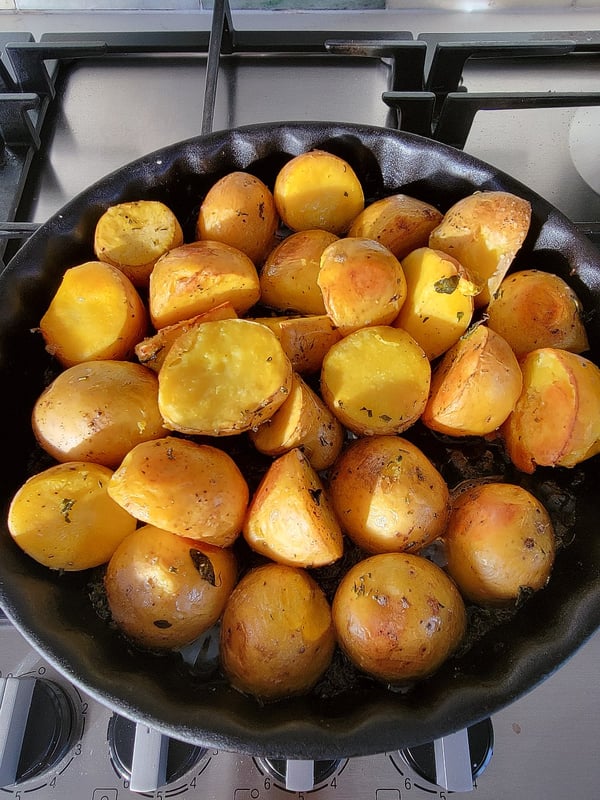 Golden Smashed Potatoes